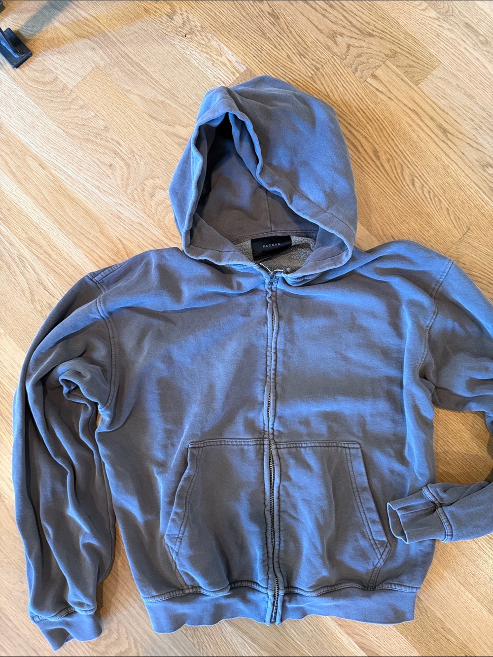 PacSun Fleece-Lined Hoodie in Taupe